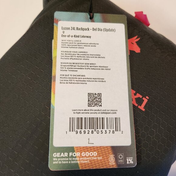 Cotopaxi Luzon 24L Backpack Del Dia Full Size Bag Multicolor Colorway New L - Picture 7 of 7